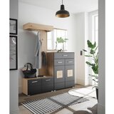 XORA PREDSOBA črna, hrast artisan | Shoptok.si