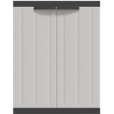 Vanjski ormarić za pohranu sivo-crni 65 x 37 x 85 cm PP | shoptok.hr