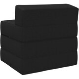 SOFA na razvlačenje Crna 200 x 70 x 15 cm Tkanina | Shoptok.si