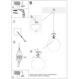  Obesna svetilka UGO 20, (21347585) | Shoptok.si