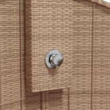 vidaXL Vanjski tuš sivi 100x100x241 5 cm poliratana i bagremovog drva | shoptok.hr