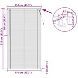  Venecijanska žaluzija Srebrno siva 213 x 110 cm PVC, (5000178453) | Shoptok.si