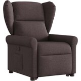  Naslonjač na podizanje tamnosmeđi od tkanine | shoptok.hr