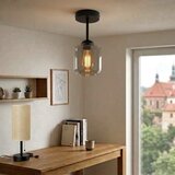 Brilagi LED Plafonski luster R GLASS 1xE27/60W/230V prečnik 14 cm crna/zadimljena siva | Eponuda.com