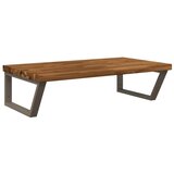  Polica za Lavabo - Umivaonik s prirodnim rubom montirana na zid - Prirodno kava 40 x 50 x 24 cm Četvrtasto | shoptok.hr