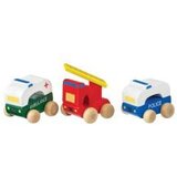 Orange Tree Toys drveni set vozalica - 3 hitna vozila | ePonuda.com