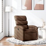 Maison Chic Naslanjač - Relax naslanjač iz rjavega blaga, (22061111) | Shoptok.si