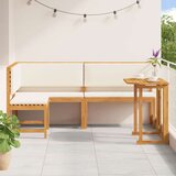  3-dijelni vrtni bistro set s jastučićima od punog akacijinog drva | shoptok.hr