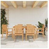 vidaXL Vrtni stoli 6 kosov 56,5x57,5x91 cm trdna tikovina | Shoptok.si