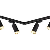 SPOT za šinski sistem MICA 6xGU10/10W/230V crna/zlatna | Eponuda.com