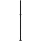 vidaXL Vrtna vrata crna 105x205 cm dizajn čeličnog križa | shoptok.hr