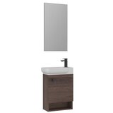 Hanah home Kupatilski ormarić sa umivaonikom i ogledalom (2 komada) Begonya 55 062 | Eponuda.com