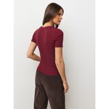 Sinsay Rebrasta bluza s dodatkom viskoze i ukrasnim gumbima | shoptok.hr