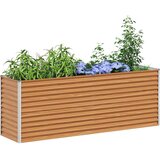  Povišena vrtna gredica 195 x 50 x 68 cm Cinkani čelik | Eponuda.com