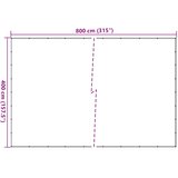  Mreža za spremnik HDPE 4 x 8 m crna | shoptok.hr
