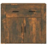  Komoda boja dimljenog hrasta 80x33x70 cm od konstruiranog drva | shoptok.hr