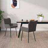 The Living Store Jedilni stoli 2 kosa temno sivo blago - Jedilni Stol, (21663088) | Shoptok.si
