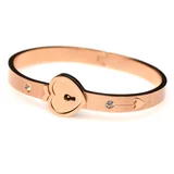 Master Series Cuffed Locking Bracelet & Key Necklace Rose Gold