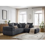 Bobochic Paris Tamno siva kutna garnitura od šenila (s desnim kutom/u obliku slova L) Whesley – | shoptok.hr
