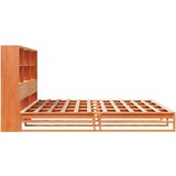  Krevet s regalom za knjige bez madraca 180x200 cm masivno drvo | shoptok.hr