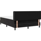  Krevet s opruga kutije s uzglavljem Crna 200 x 140 cm Baršun | shoptok.hr