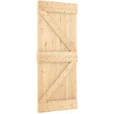  Drsna vrata s kompletom vodil 85x210 cm trdna borovina, (20999122) | Shoptok.si