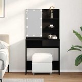  Toaletni stol Crni hrast 74,5 x 40 x 141 cm Konstruirano drvo | Eponuda.com