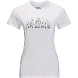 Jack Wolfskin Majica črna / bela