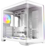 C5 CURVE Mid-Tower ARGB okno belo gaming ohišje