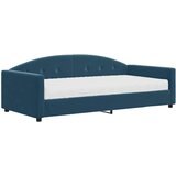  Dnevni krevet s madracem plavi 100 x 200 cm baršunasti | shoptok.hr