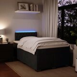  Krevet box spring s madracem crni 120 x 190 cm baršunasti | shoptok.hr