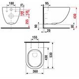 Jika H8207141000001 Mio Perla viseča brezrobna WC školjka | Shoptok.si
