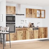  7-dijelni set kuhinjskih ormarića "Porto" Staro drvo Inženirsko drvo | shoptok.hr