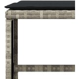  Vrtni stolčki z blazinami 4 kosi sv. sivi 40x40x35 cm PE ratan | Shoptok.si