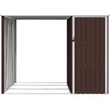  Vrtno spremište za drva smeđe 245 x 98 x 159 cm pocinčani čelik | shoptok.hr