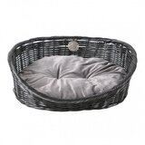 Laroy Group rustic rattan with cushion - rattan krevet za pse i mačke sa jastukom (crna/antracit) l Cene