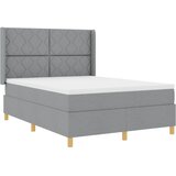  Krevet s opruga kutije Svijetlo siva 160 x 200 cm tkanina | shoptok.hr