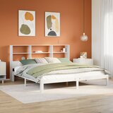  s regalom z knjige bez madraca bijeli 180x200cm borovina | shoptok.hr