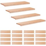 Step treads 20 kom. 100 x 30 x 2 cm Prirodna Čvrsto drvo bukve | shoptok.hr