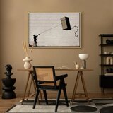  Slika - Flying Fridge (1 Part) Wide 90x60 U prirodnom drvenom okviru | shoptok.hr