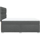  Krevet s oprugama i madracem tamnosivi 140x190 cm od tkanine | shoptok.hr