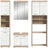 MID.YOU Kopalnica Lambada, Barva Hrasta, Bela, 4-Delna | Shoptok.si