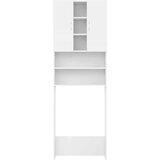 vidaXL Omara za pralni stroj bela 64x25,5x190 cm | Shoptok.si