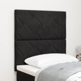 vidaXL Naslon za glavo z diamantnim blokovnim dizajnom, črna barva, 80 cm žamet, Naslon za glavo z diamantnim blokovnim dizajnom, črna barva, 160 cm žamet | Shoptok.si