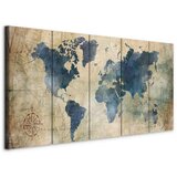 Artgeist Slika Na Platnu Retro Map | Shoptok.si