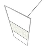 Pregrada za tuširanje od stakla ESG s uzorkom kamena 140x195 cm | shoptok.hr