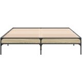  Okvir za krevet boja hrasta 150x200cm konstruirano drvo i metal | shoptok.hr