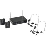 Soundsation WF-V21PPB wireless mikrofoni sa 2 bodypacka u