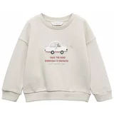 MANGO KIDS Sweater majica 'Animal' pijesak / crvena / bijela