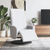  Naslonjač od umjetne kože s osloncem za noge bijeli | shoptok.hr